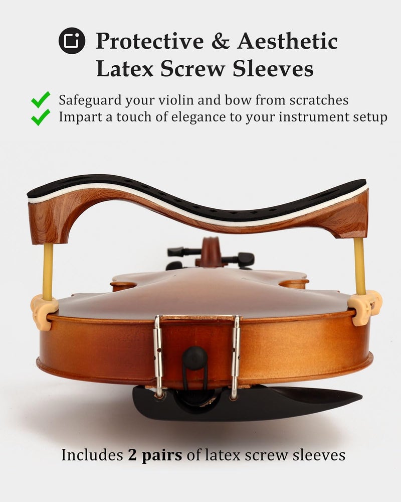 LMS Universal Extra Long Fork for Violin Shoulder Rest 4/4 3/4 Full Size, Replacement for Violin Viola Fiddle Shoulder Rest Extra-Long Feet, 1.5 inch (Khaki) - Image 5